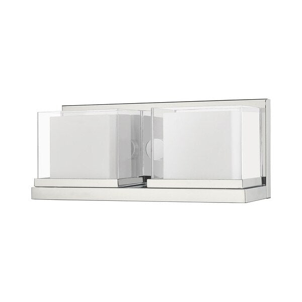Duval 2 Light Polished Chrome Bath Vanity