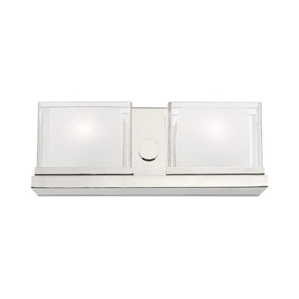 Duval 2 Light Polished Chrome Bath Vanity