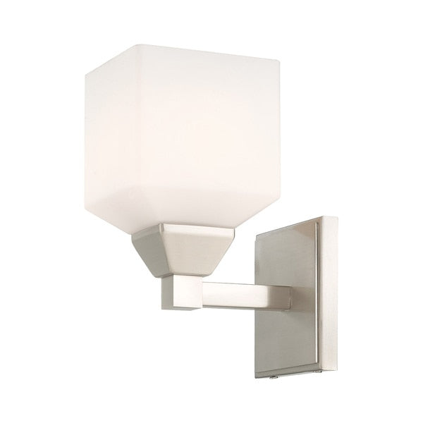 Aragon 1 Light Brushed Nickel Wall Sconc