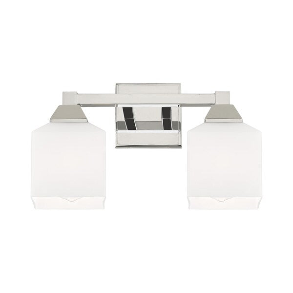 Aragon 2 Light Polished Chrome Bath Vanity