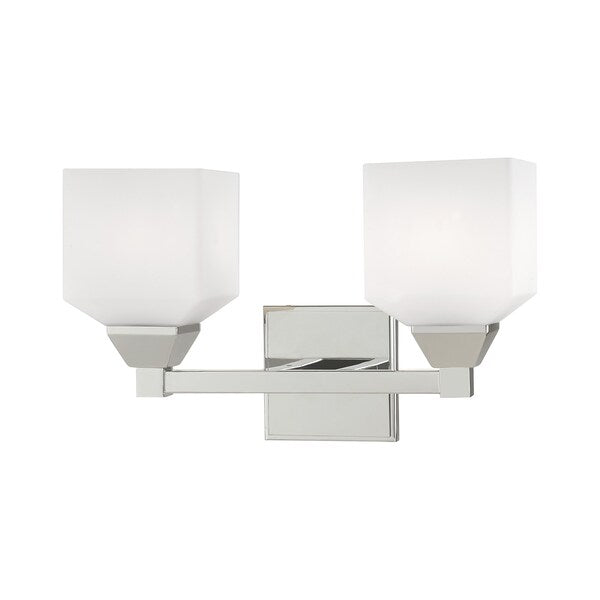 Aragon 2 Light Polished Chrome Bath Vanity