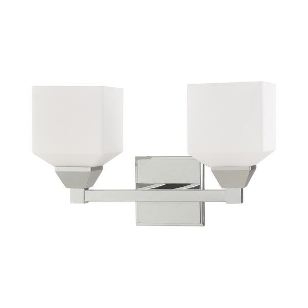 Aragon 2 Light Polished Chrome Bath Vanity