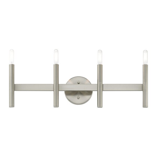 Copenhagen 4 Light Brushed Nickel ADA Bath Vanity