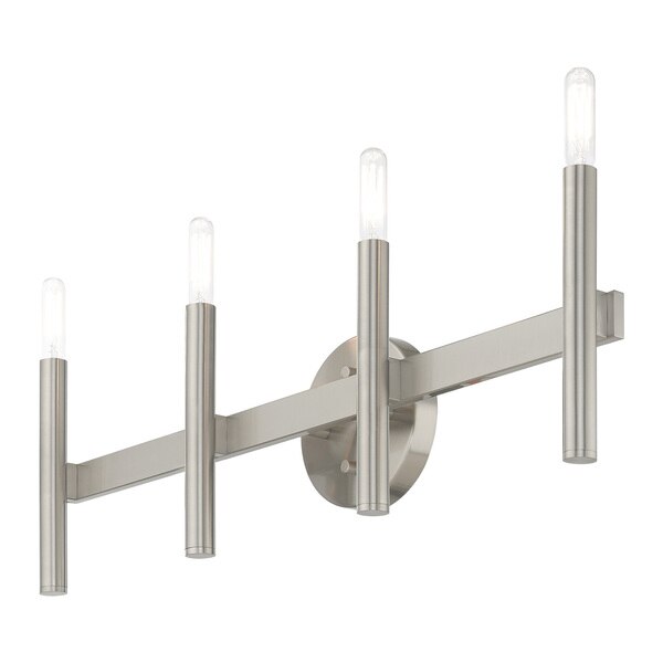 Copenhagen 4 Light Brushed Nickel ADA Bath Vanity