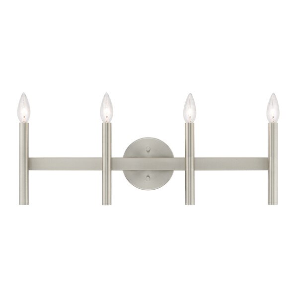 Copenhagen 4 Light Brushed Nickel ADA Bath Vanity