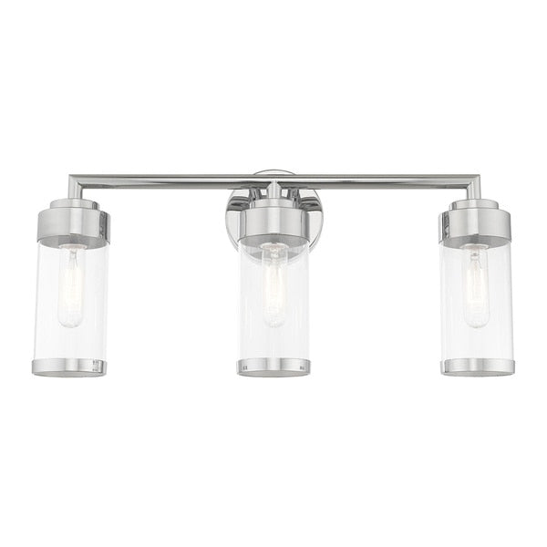 Hillcrest 3 Light Polished Chrome Bath V