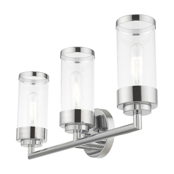 Hillcrest 3 Light Polished Chrome Bath V