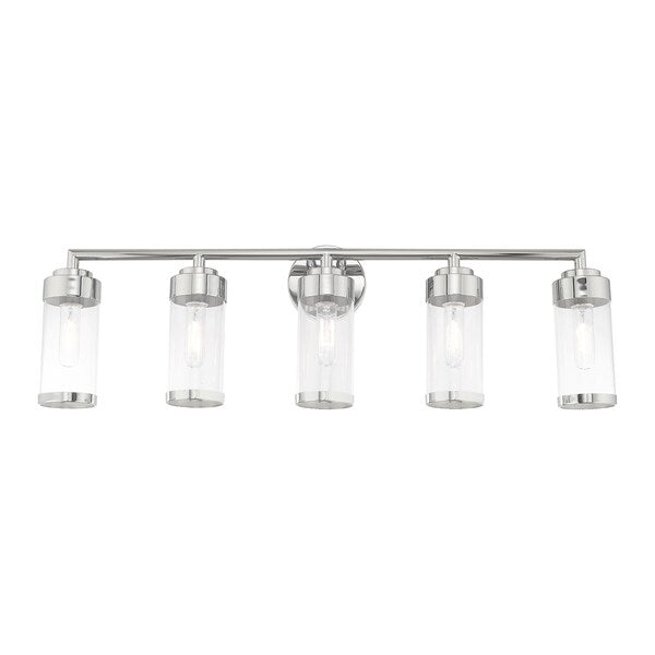 Hillcrest 5 Light Polished Chrome Bath V