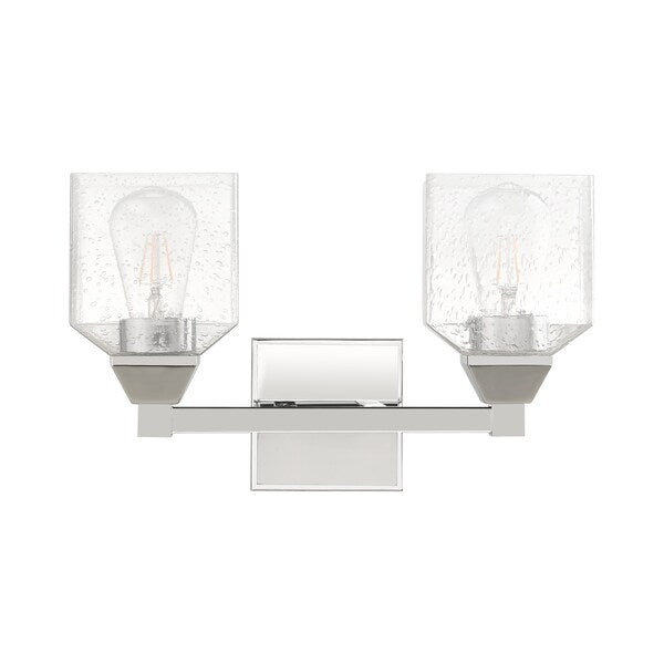 Aragon 2 Light Polished Chrome Bath Vanity