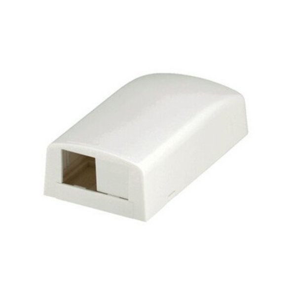 Surface Mount Box, Mini Com, 2Port, Ivory