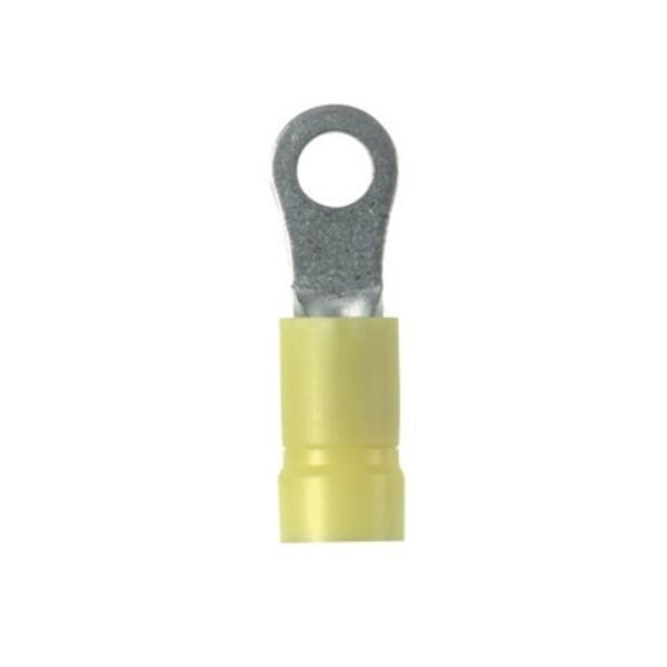 12-10 AWG Vinyl Ring Terminal #10 Stud PK50