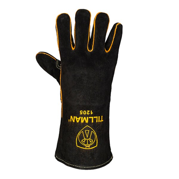 Stick Welding Gloves, Cowhide Palm, L, PR