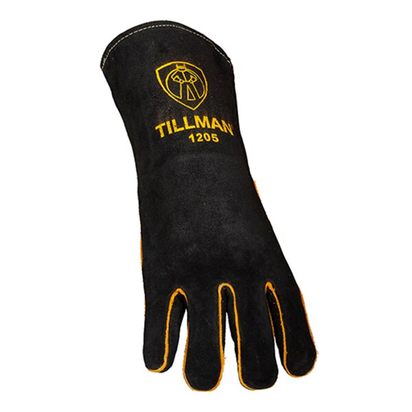 Stick Welding Gloves, Cowhide Palm, L, PR