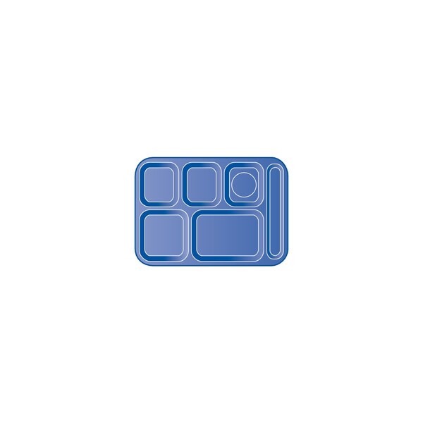 Right-Hand Compartment Tray, Grn, PK24