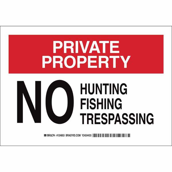 Admittance Sign, 10 in H, 14 in W, Plastic, Rectangle, English, 124855