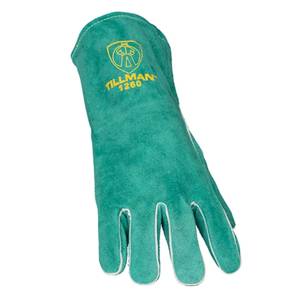 Stick Welding Gloves, Cowhide Palm, L, PR