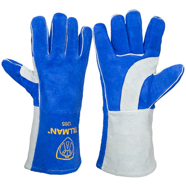 Stick Welding Gloves, Cowhide Palm, L, PR