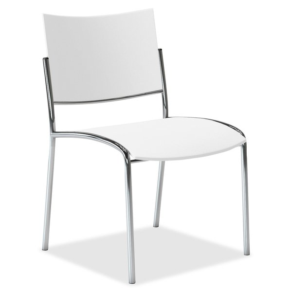 Escalate Chair Plastic, White, PK4