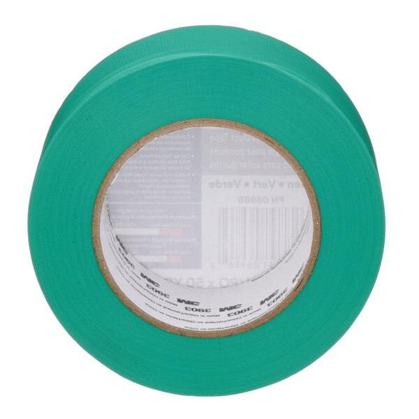 Duct Tape, 2 x 50 yd, 6.5 mil, Green, Vinyl