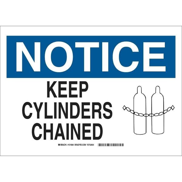 Chemical Sign, 10 in H, 14 in W, Plastic, Rectangle, English, 131882