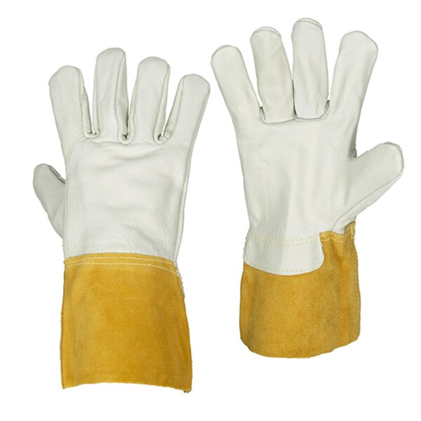 MIG Welding Gloves, Cowhide Palm, M, PR