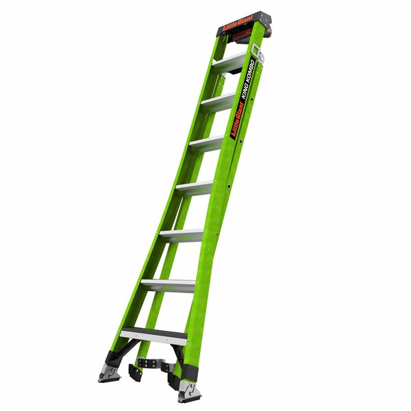 FIBERGLASS COMBINATION LADDER, 3-in-1 All-Access Combination Ladder Configuration, 17 ft