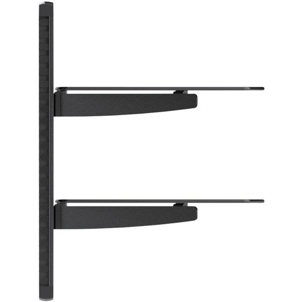 Fixed Wall Mount Equipment Shelf, for use with TV Mounts