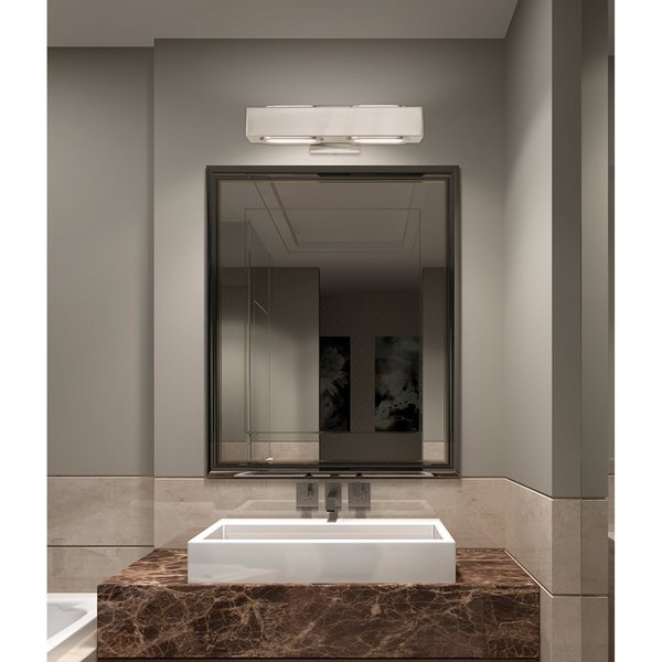 Kimball LED Light Brushed Nickel ADA Bath Vanity