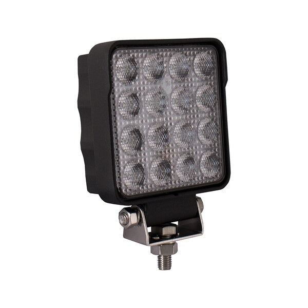 Flood Light, Square, Clear LED, 12-24V, 4.6