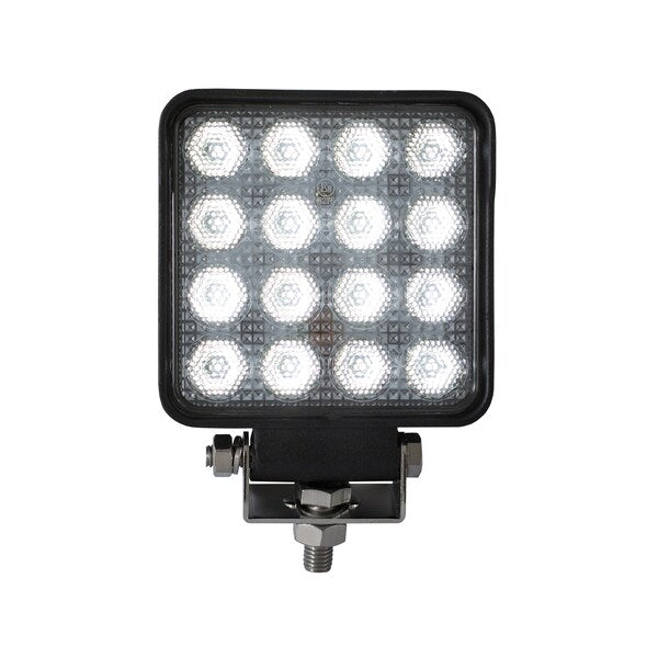 Flood Light, Square, Clear LED, 12-24V, 4.6