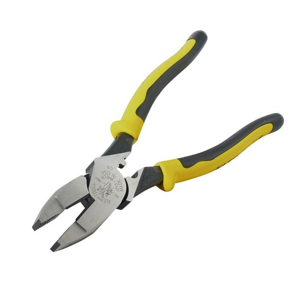9 1/2 in Journeyman(TM) Linemans Plier High Leverage w/ Wire Crimper, Steel