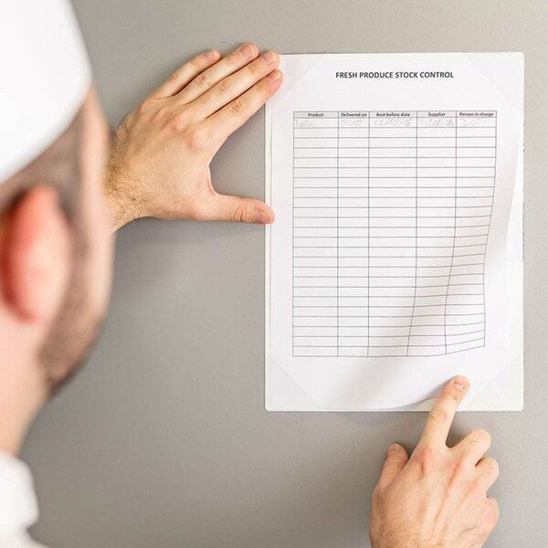 Sign Holder, Easy Write, Adhesive, PK5