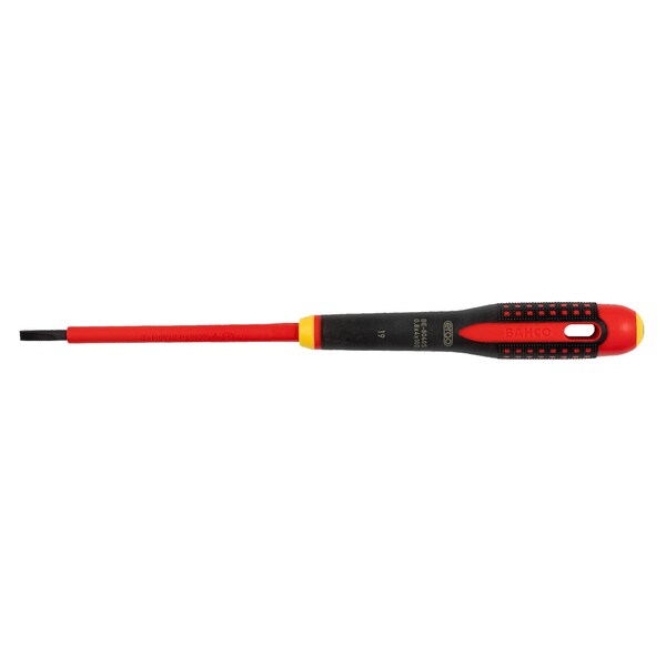 Slotted Insulated Screwdriver, 4x5x1/8