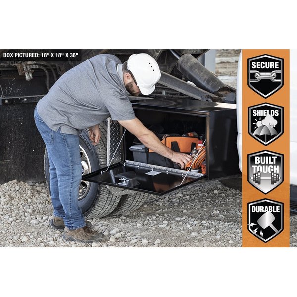 Underbody Truck Box, Blk, 5.6 cu. ft. Cap.