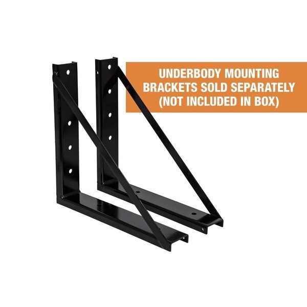 Blk Steel Underbody Truck Box W/T-Handle
