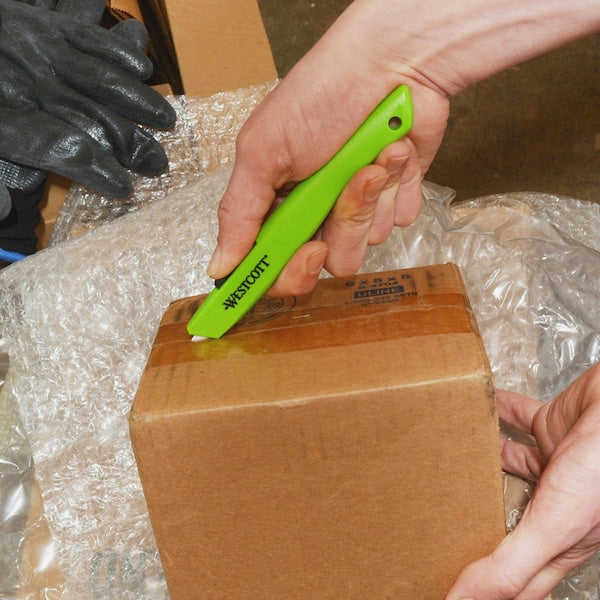 6 in Auto-Retracting Box Opening Safety Knife, ABS