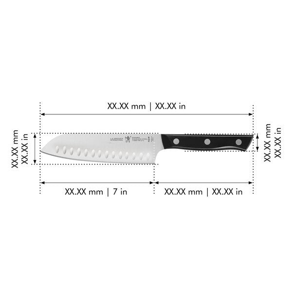 Hollow Edge Santoku Knife, 7