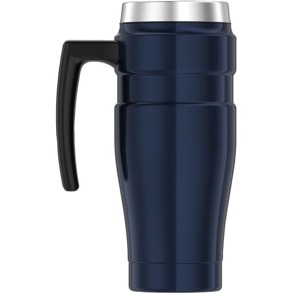 Stainless Steel Travel Mug, 16 oz., Midnight Blue, Hot 7 Hrs, Cold 18 Hrs