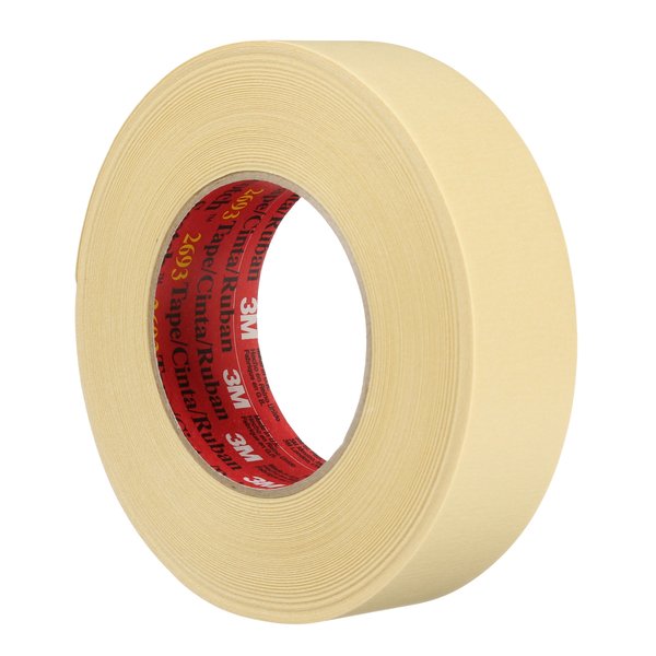 Masking Tape, 36mm W x 55m L, Tan, PK24