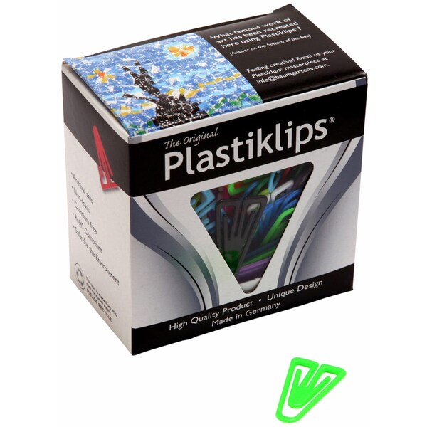 Clips, Plastiklip, Large, Ast, PK200