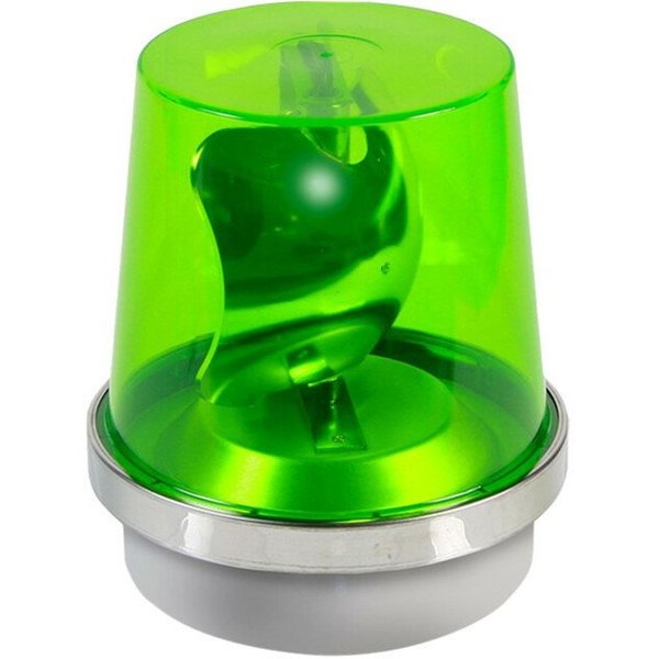 Rotating Warning Light, Halogen, Green