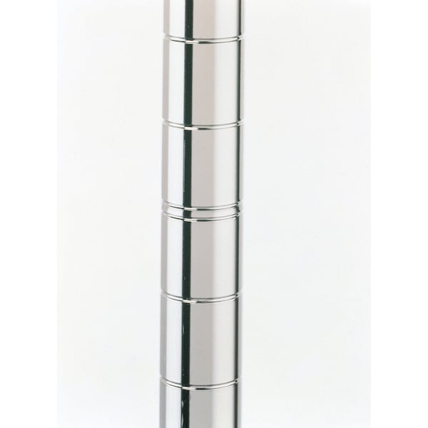 Stationary Post, Chrome-Plated, 34 In.