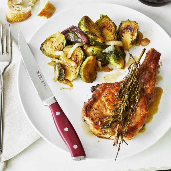 Forged Accent 4-pc Steak Knife Set, Red