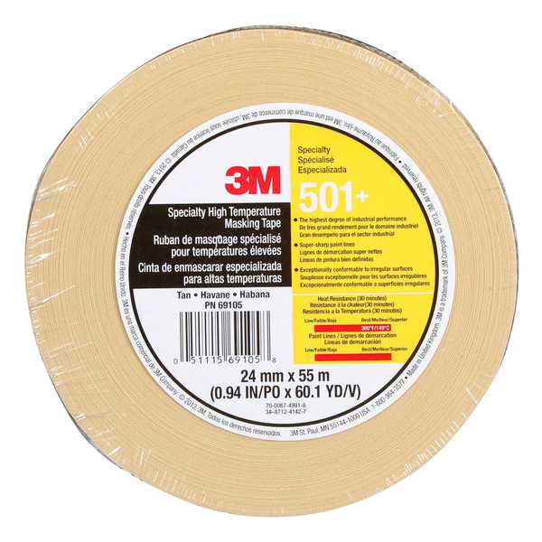 Masking Tape, Tan, 15/16 in. W, 7.3 mil