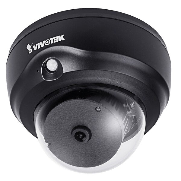 5MP Ultra Wide Angle Indoor WDR PIR Dome, Black Housing