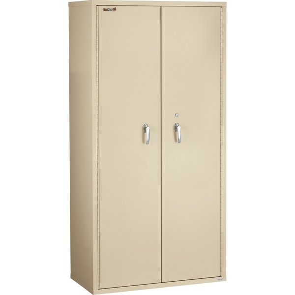 Fire Resistant, Double Door Storage Cabinet, End Tab Inserts, 72