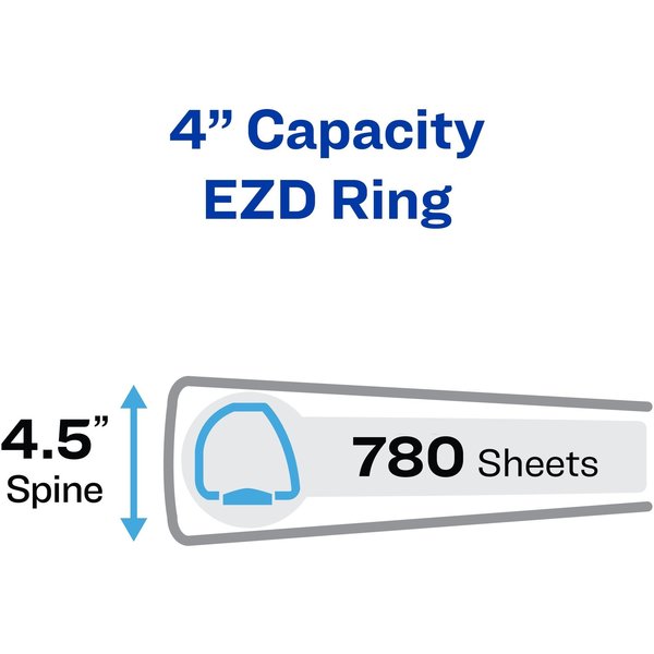 Binder, EZD Ring, Label Holder, 4