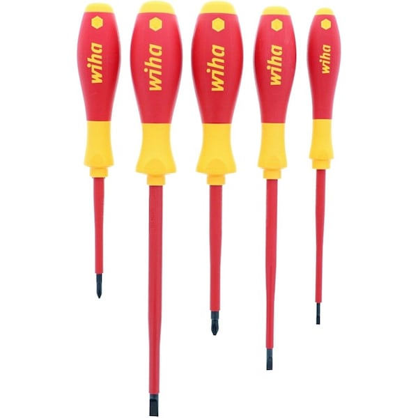 Insulated Screwdriver Set, Slotted/Phillips, 5 pcs