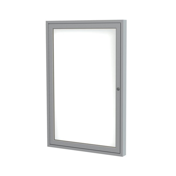 1-Door Enclosed Whiteboard 24