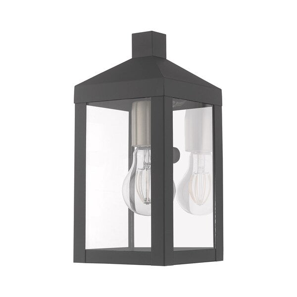 Nyack 1 Light Scandinavian Gray Outdoor Wall Lantern